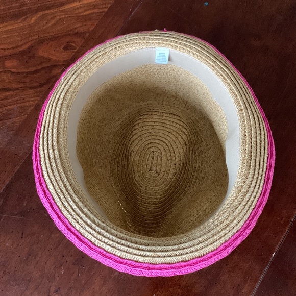 Pink Paper hat Beach Pool Vacation hat w vintage The Palms matchbook - Picture 5 of 8